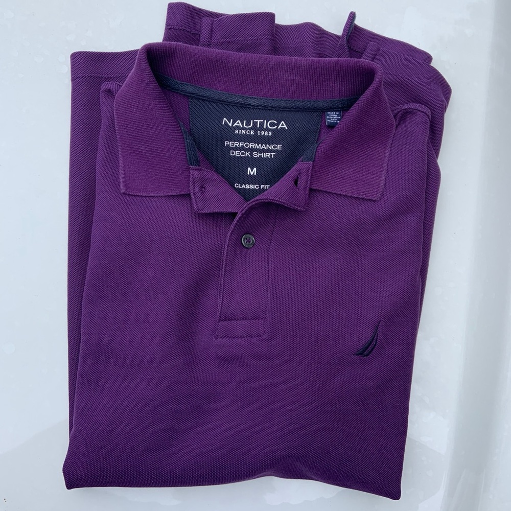 Nautica deck shirt polo medium